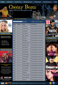 Webphotographix Homepage Design Layout - Cbeezy Beats website